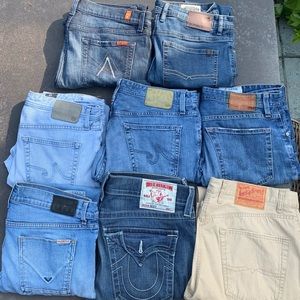 MENS JEANS 33x32 $25 each